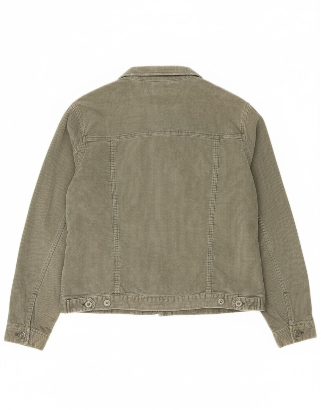 Damska kurtka sztruksowa Eddie Bauer UK 16, duża, zielona bawełna