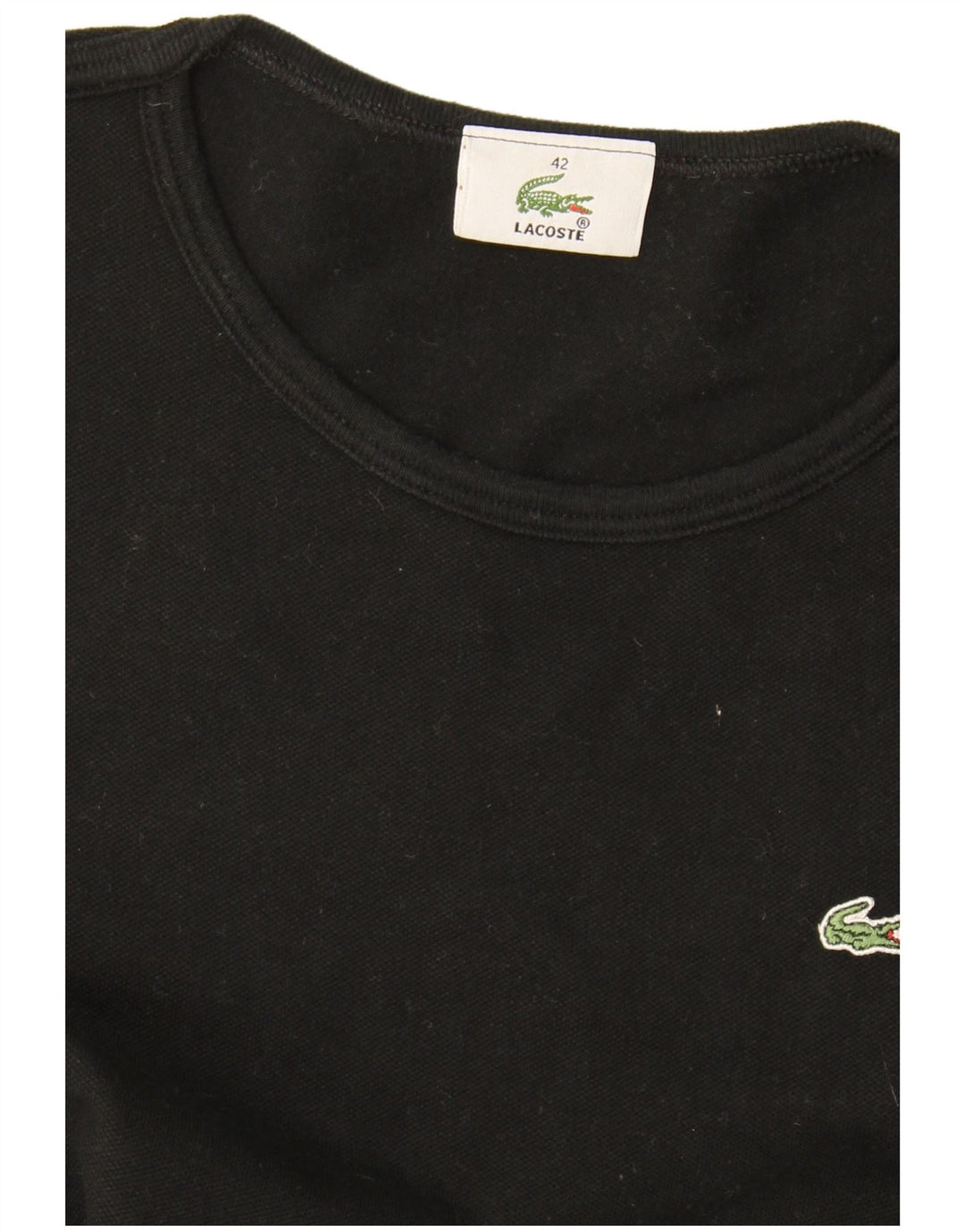T-shirt damski Lacoste, rozmiar 42, duży, czarny