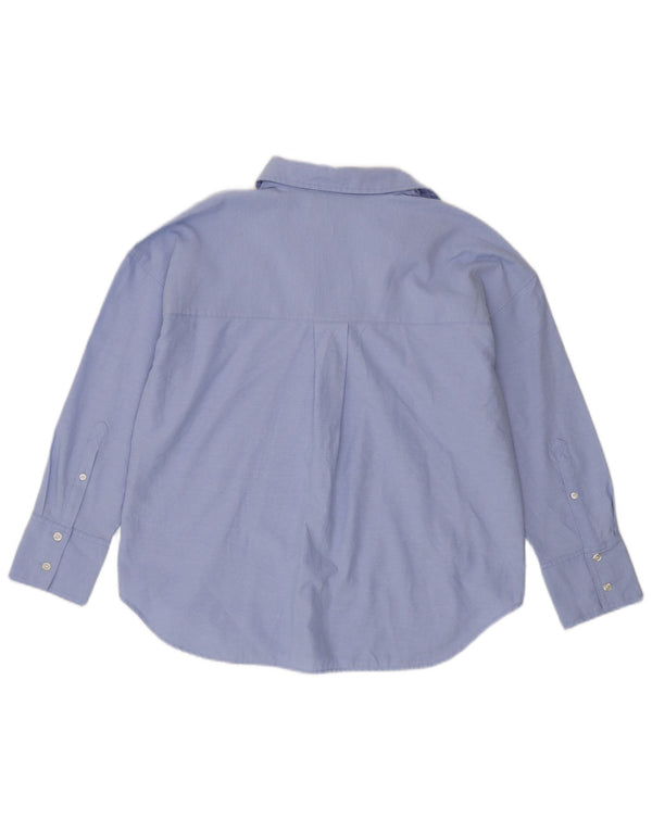 Damska koszula oversize Zara UK 6 XS, niebieska, bawełniana