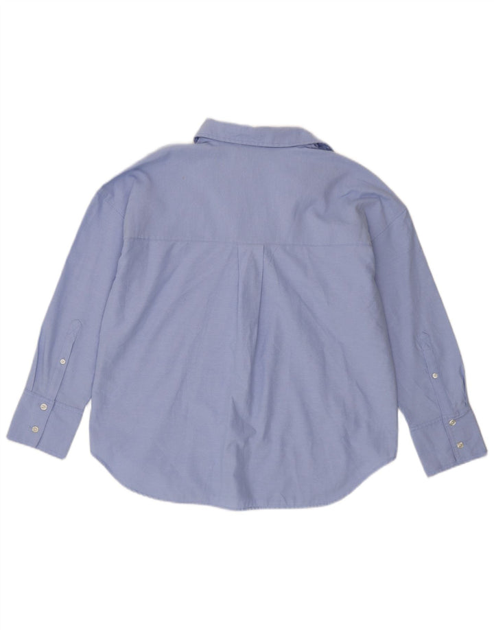 Damska koszula oversize Zara UK 6 XS, niebieska, bawełniana
