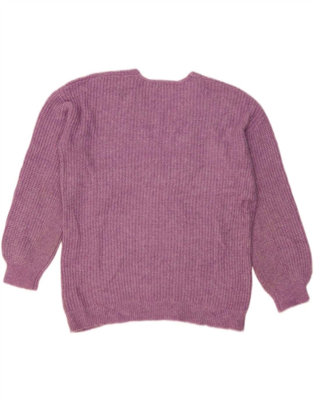 Marks & Spencer Damski sweter oversize z dekoltem w kształcie litery V, UK 14, średni fiolet
