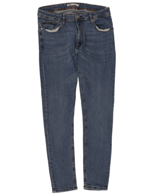 Zara Womens Skinny Jeans EU 46 XL W36 L31 Blue Cotton