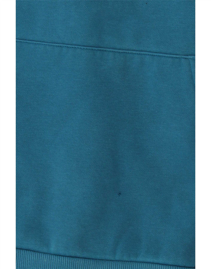 Męski sweter z kapturem Puma z grafiką, średni niebieski, bawełniany