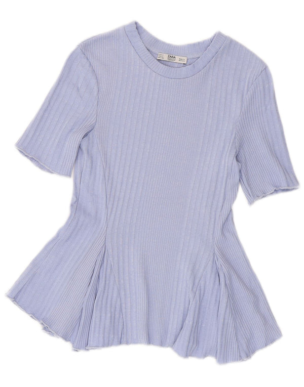 Damski krótki top ZARA UK 8, mały fiolet