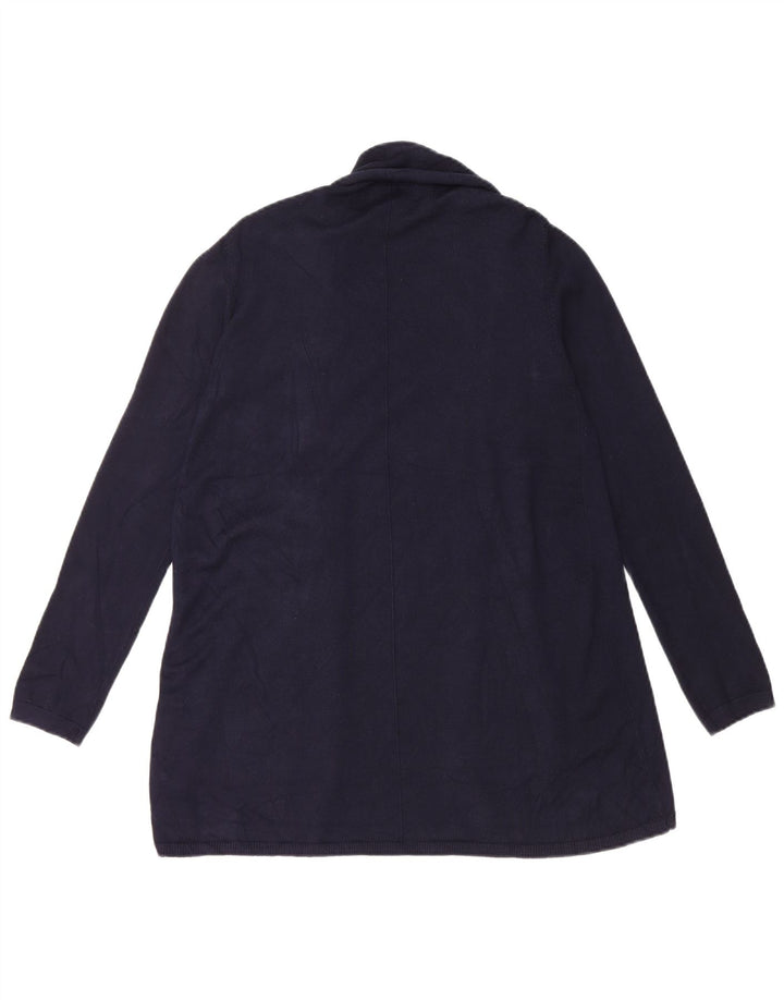 Sweter damski Zara Open Cardigan UK 14, duży, granatowy