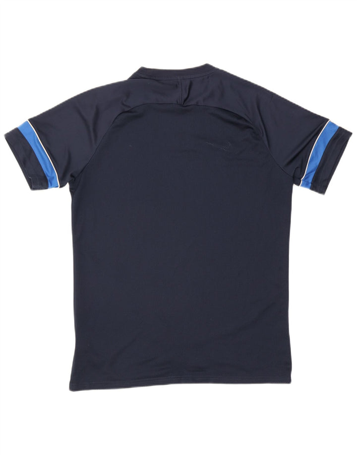 T-shirt męski Nike Dri Fit, duży, granatowy, poliestrowy blok kolorów