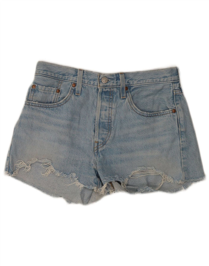 Damskie spodenki jeansowe Levi's W27 Małe, niebieskie, bawełniane