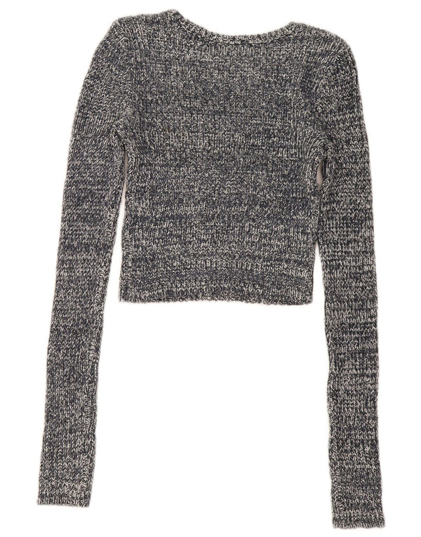 Sweter damski Abercrombie & Fitch z dekoltem w łódkę, UK 10, mały, szary
