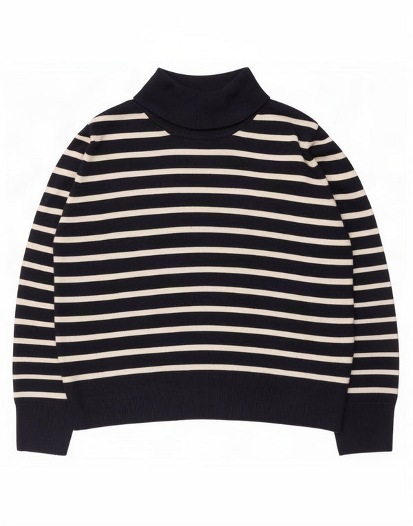 Marks & Spencer Womens Turtle Neck Jumper Sweater UK 20 2XL Navy Blue