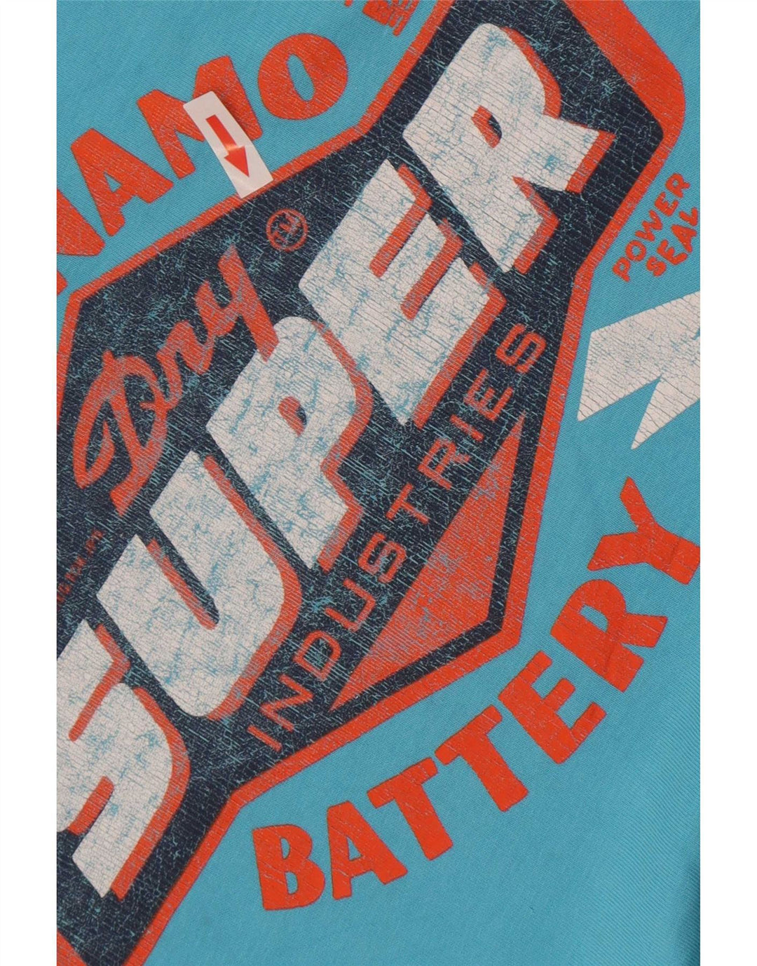 Męska koszulka Superdry Regular Graphic Top XL, niebieska, bawełniana