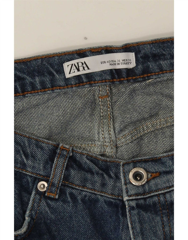 Męskie jeansy Zara w trudnej sytuacji, przycięte, EU 40, średnie, W31, L26, niebieskie