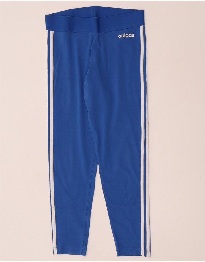 Legginsy damskie Adidas UK 12/14 Średni niebieski, bawełniany