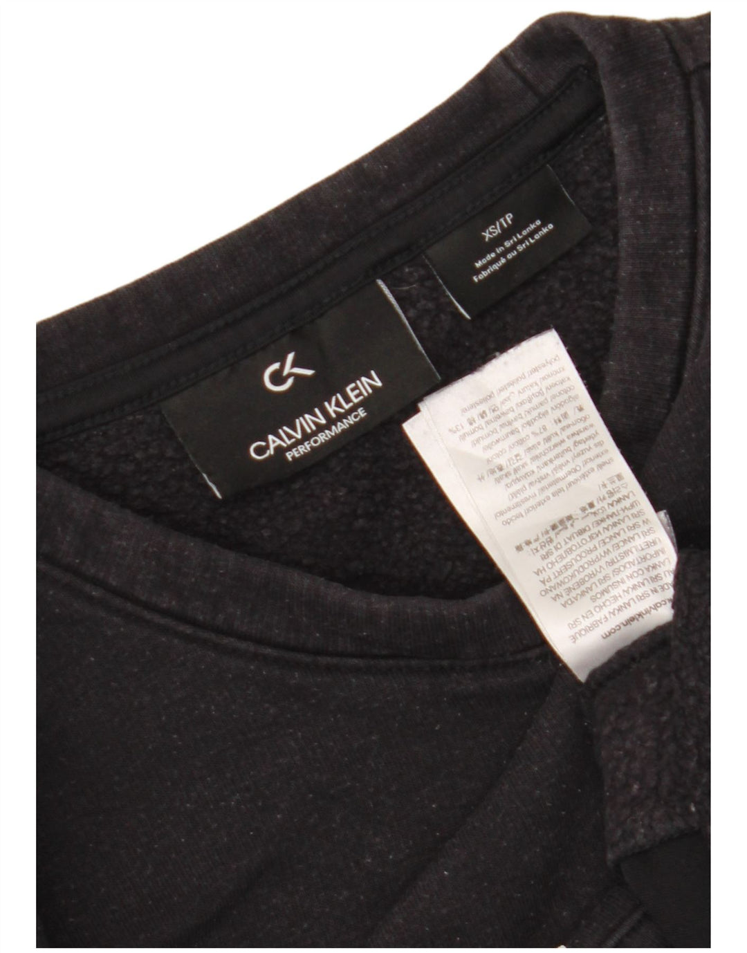 Damska bluza oversize Calvin Klein Graphic UK 6 XS w kolorze czarnym