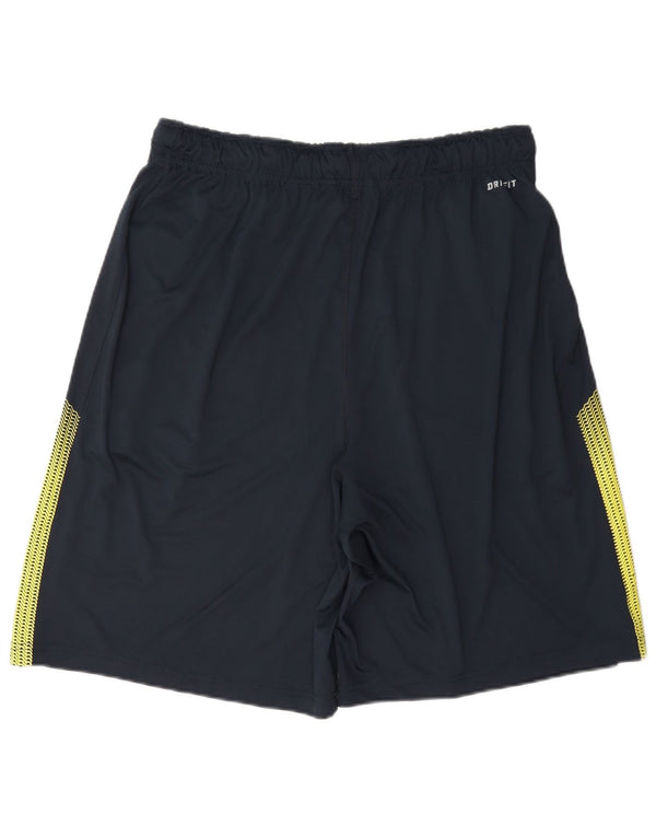 Męskie spodenki sportowe Nike Dri Fit, duży, granatowy, poliestrowy blok kolorów