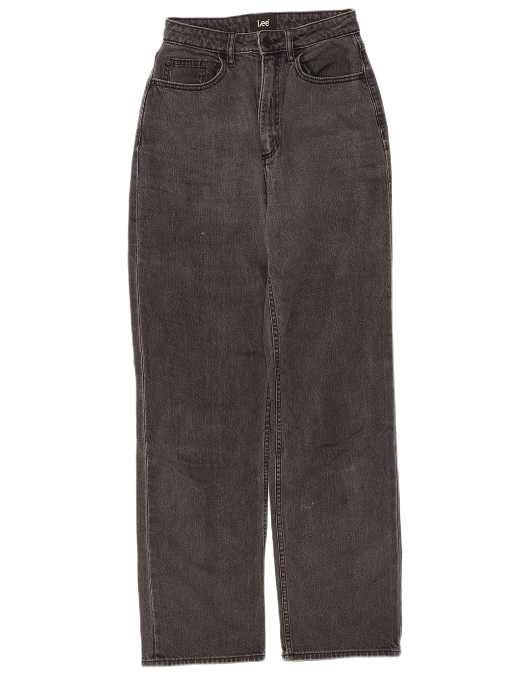 Damskie jeansy Lee Baggy z wysokim stanem US 6 Medium W24 L30 Szara bawełna