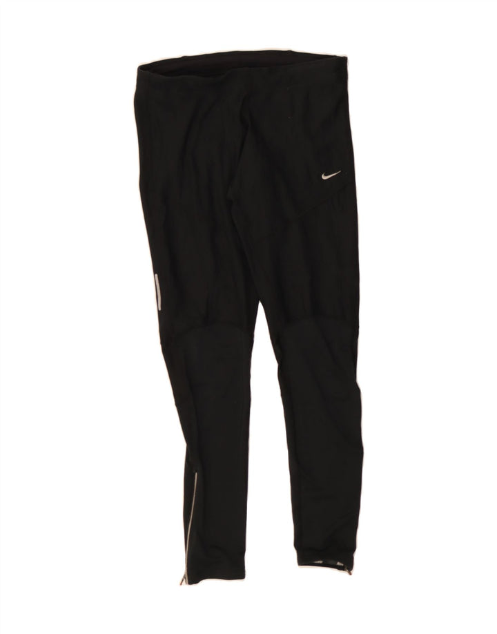 NIKE Womens Dri Fit Leggings UK 14 Medium  Black Vintage Nike and Second-Hand Nike from Messina Hembry 