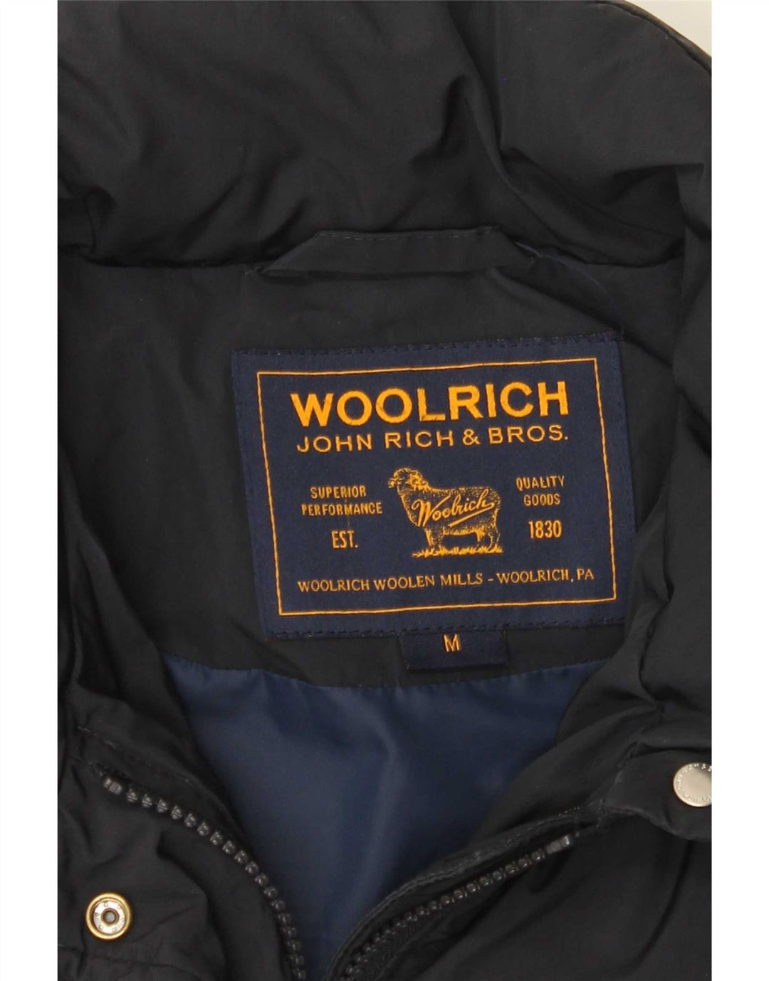 Damska ocieplana kurtka Woolrich UK 12, średni granat