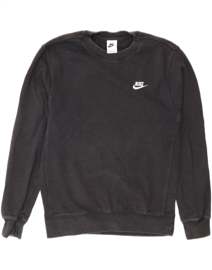 Damski sweter oversize Nike UK 10, mały, czarny, bawełniany