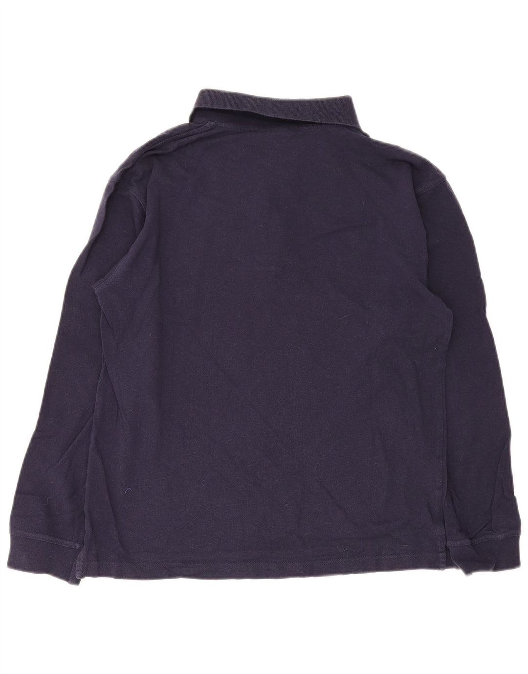 Męska koszulka polo Reebok z długim rękawem, średnia, granatowa, bawełniana