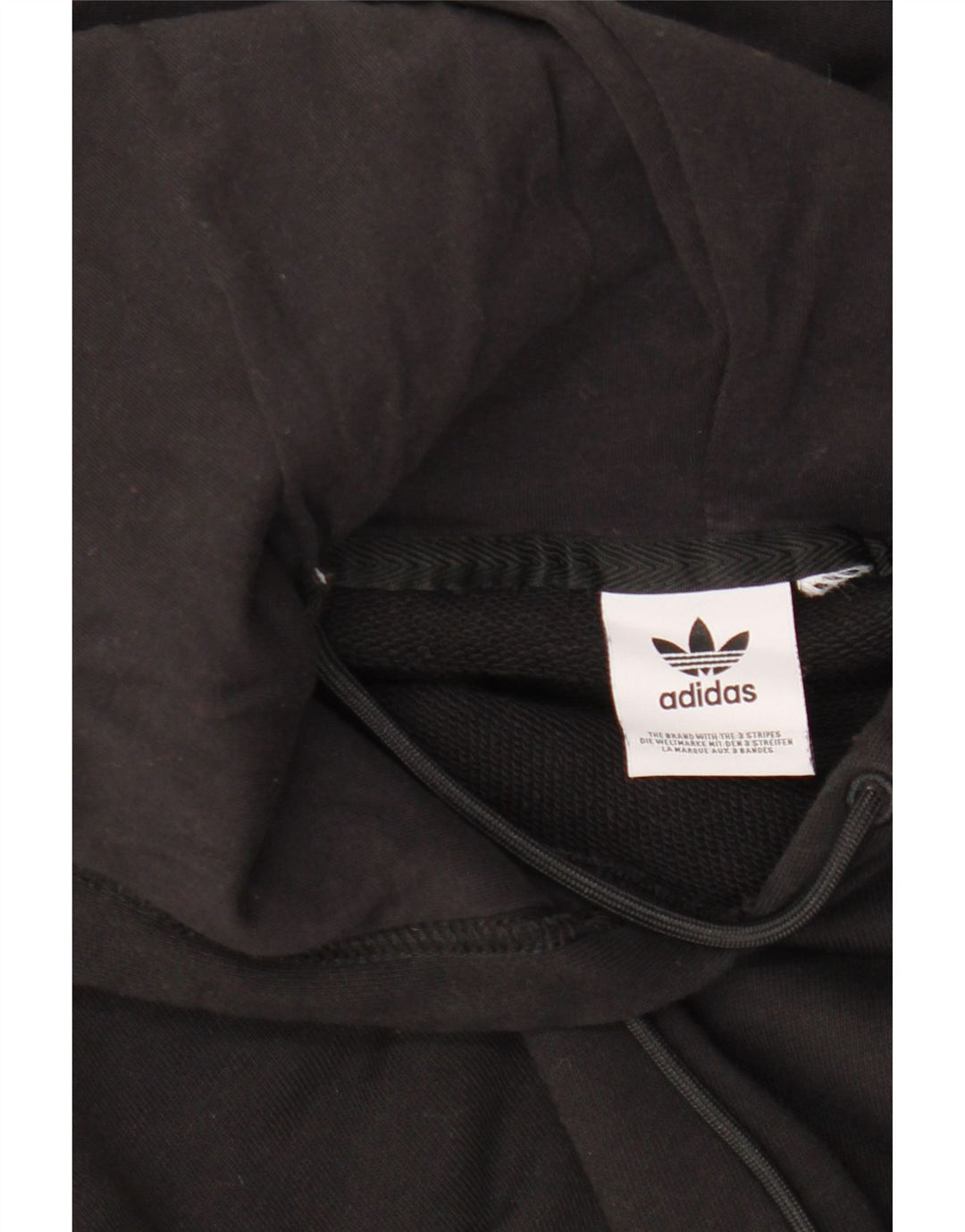 Damski sweter oversize z kapturem ADIDAS UK 16, duży, czarny
