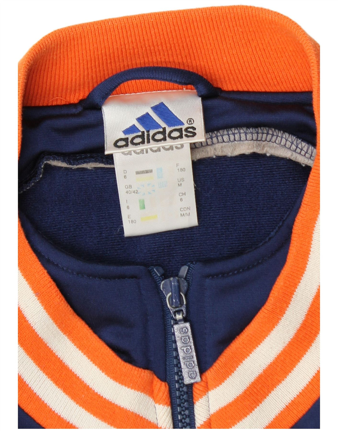 Adidas Męska bluza dresowa Top Jacket UK 40/42 Średni granatowy kolor blokowy