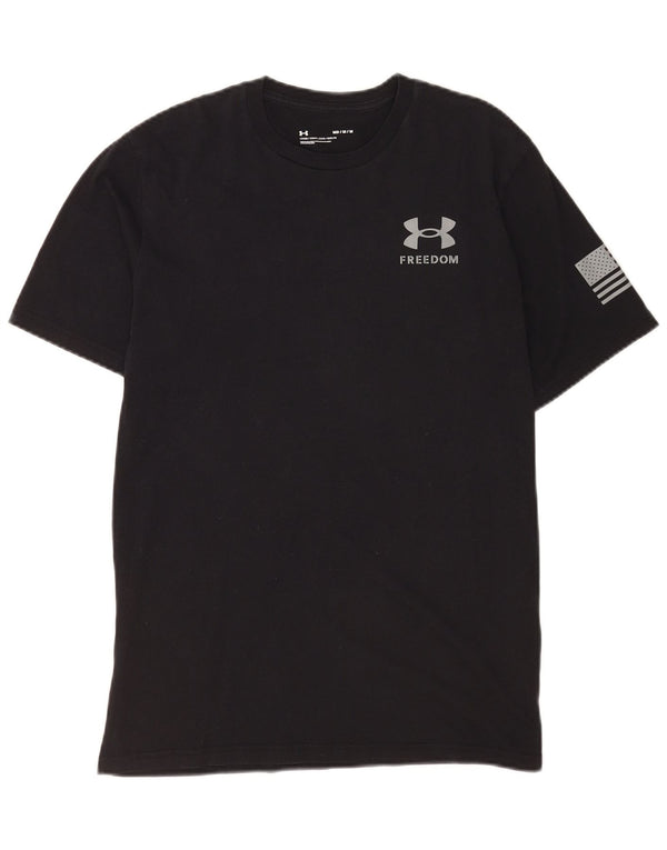 Męska koszulka z grafiką Under Armour Top Medium Black Sports