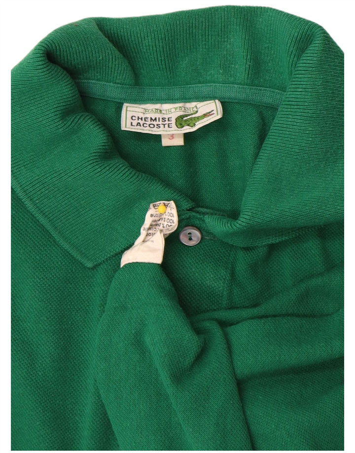 Męska koszulka polo Lacoste, rozmiar 3, mała, zielona bawełna