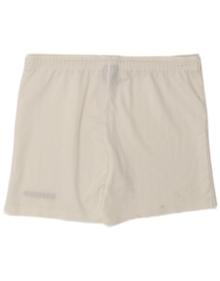 Męskie spodenki sportowe Umbro, duże, białe, poliestrowe