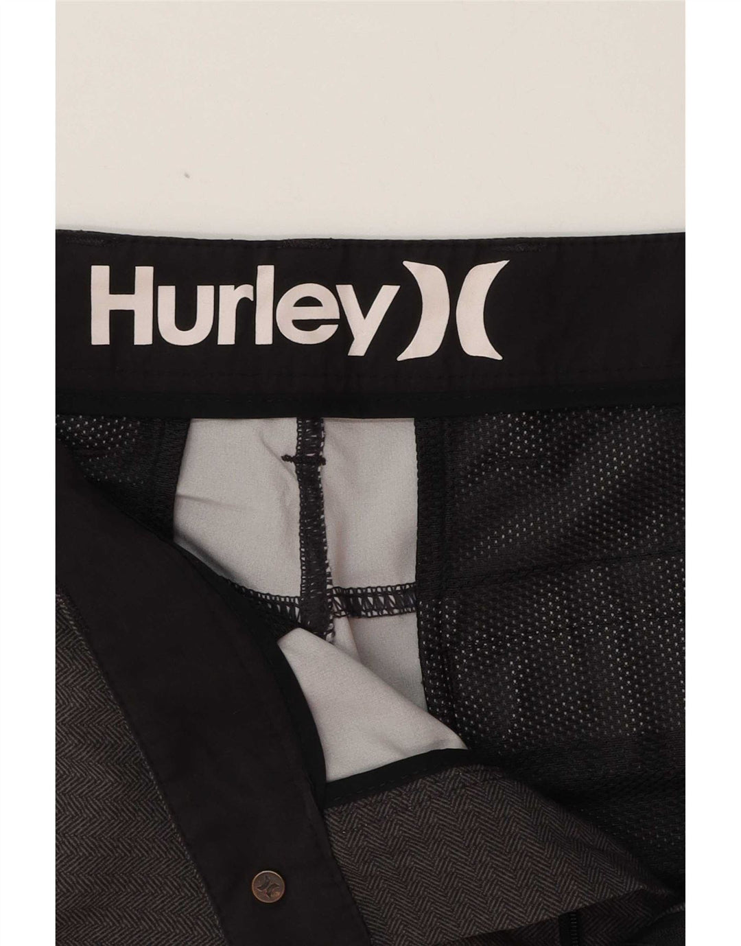 Męskie spodenki chino Hurley W33 Średni szary geometryczny poliester