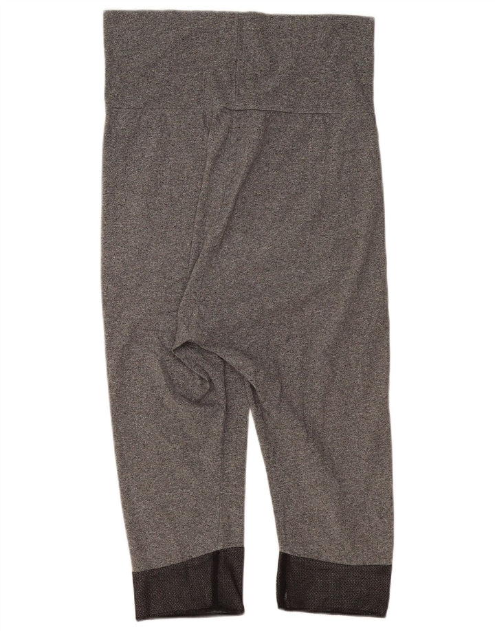 Damskie legginsy Capri Freddy IT 46, duże, szare, bawełniane w plamki