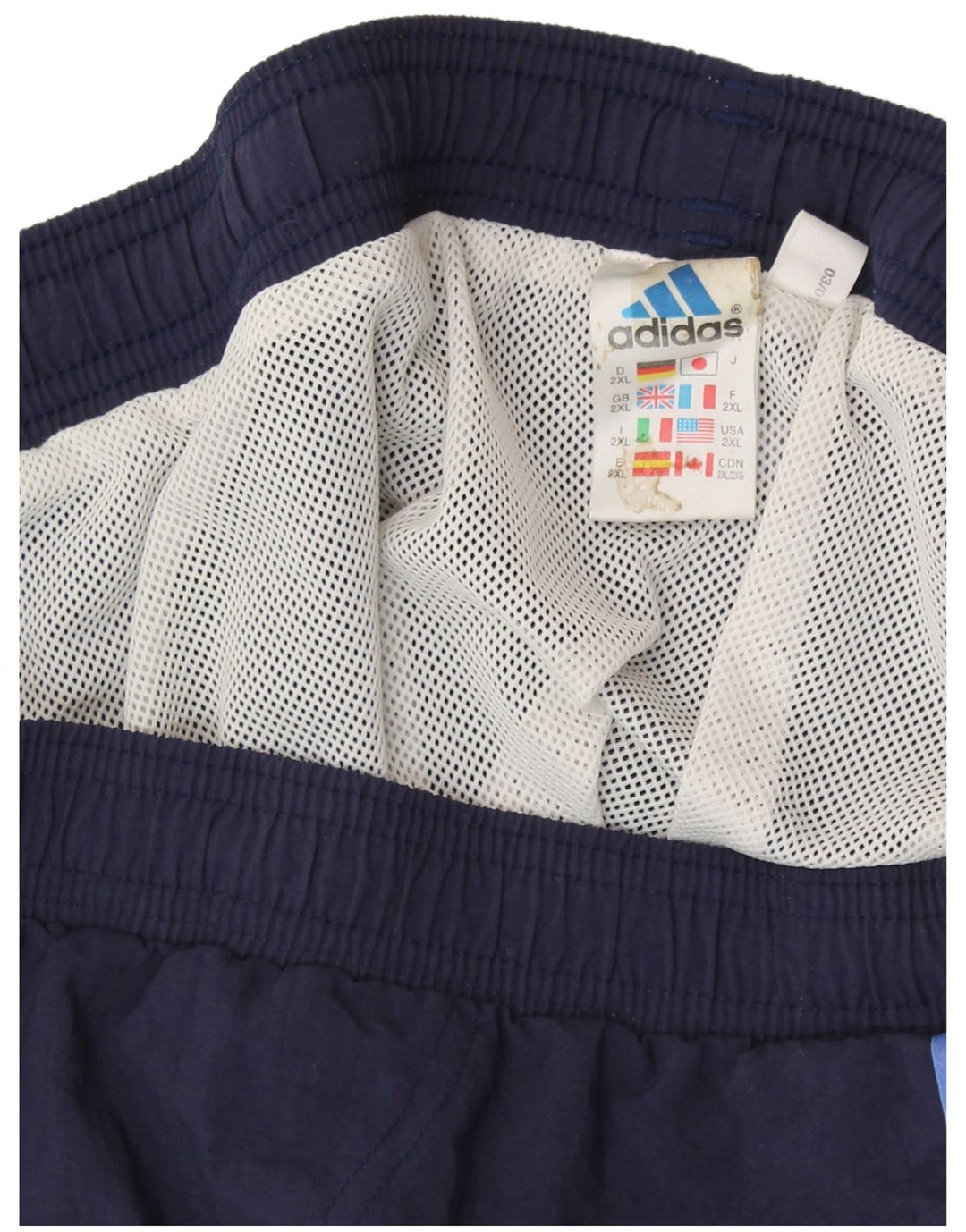 Męskie spodenki sportowe ADIDAS 2XL granatowy poliester