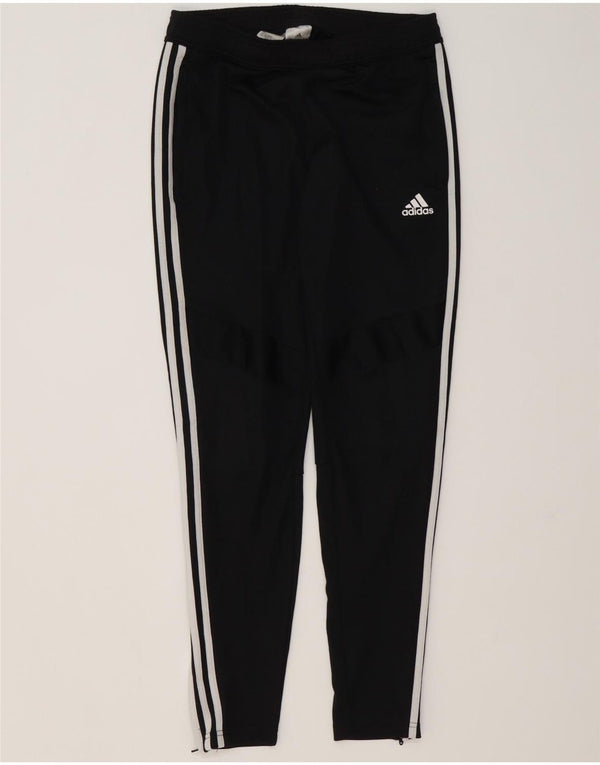 Męskie spodnie dresowe Adidas, małe, czarne, poliestrowe
