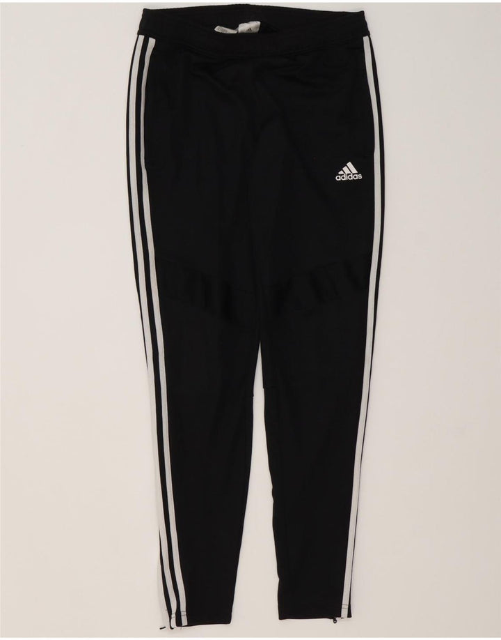 Męskie spodnie dresowe Adidas, małe, czarne, poliestrowe
