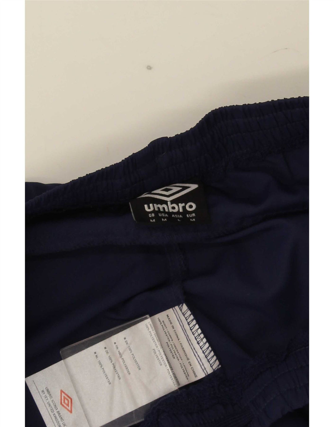 Męskie spodenki sportowe Umbro, średni granatowy poliester