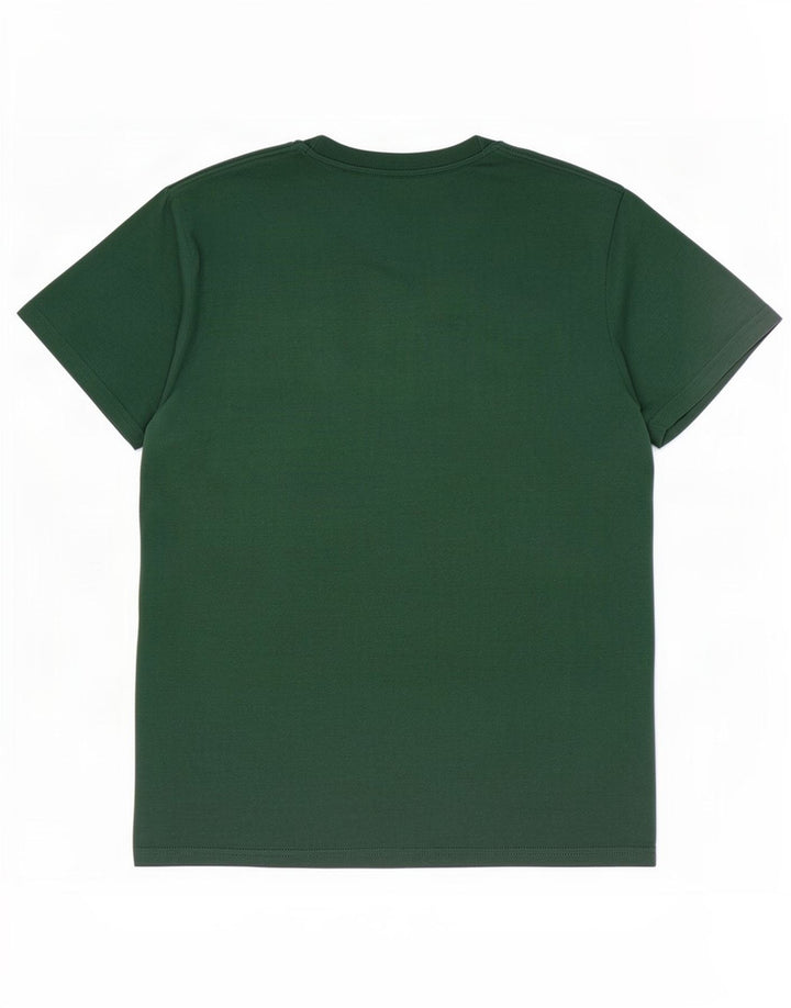 Męski T-shirt z grafiką Superdry, bawełniany, średnio zielony