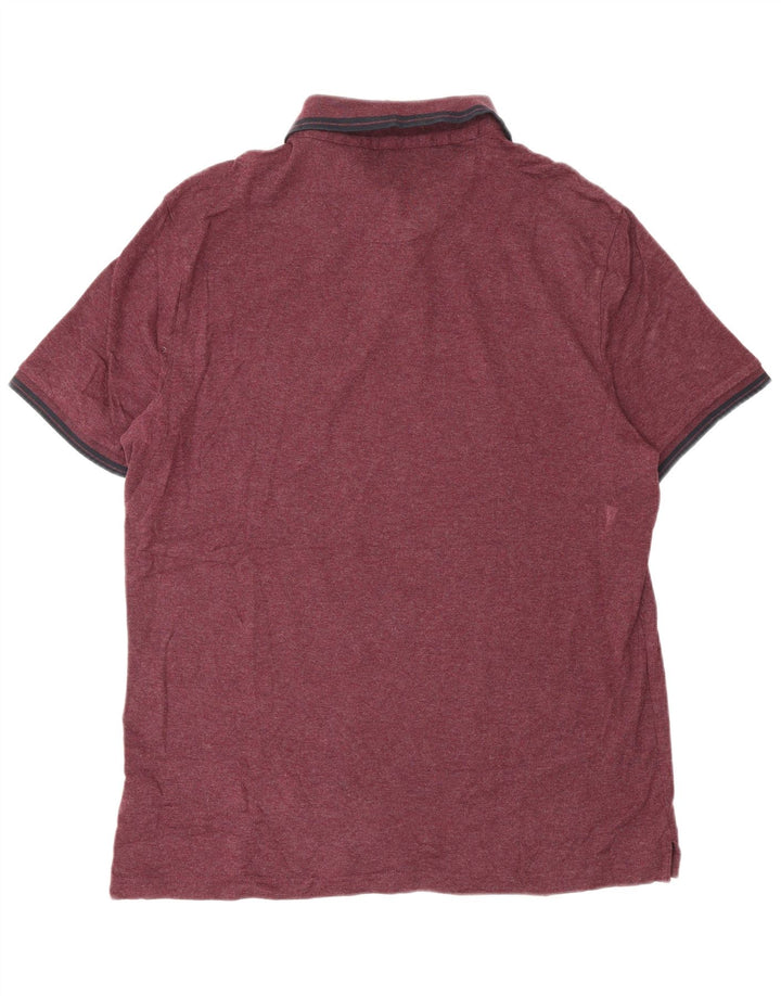 Męska koszulka polo MICHAEL KORS, średnia, bordowa bawełna