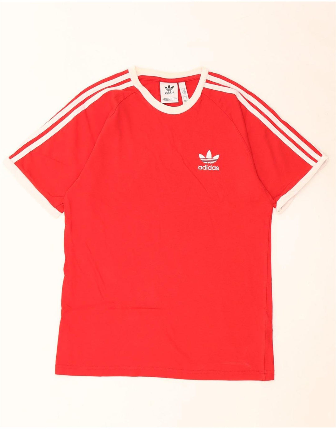 T-shirt męski ADIDAS, mały, czerwony, bawełniany