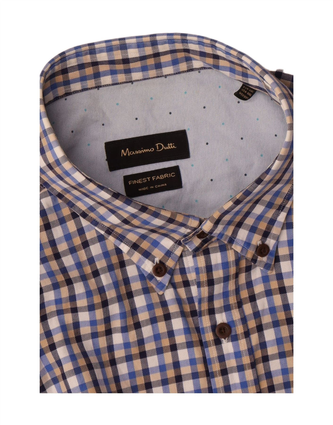 Koszula męska Massimo Dutti 2XL w niebieską kratkę