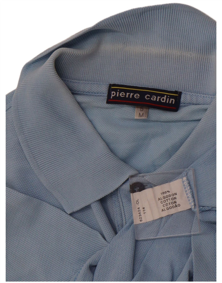 Męska koszulka polo PIERRE CARDIN, niebieska, bawełniana