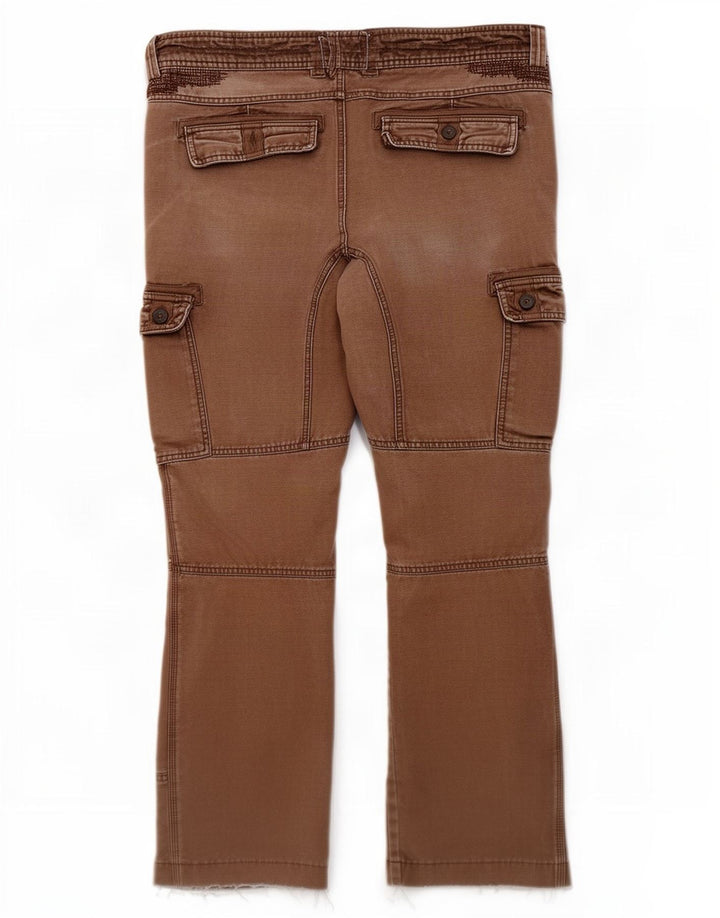 Męskie spodnie Carhartt Crop Straight Cargo W36 L26 Brązowe
