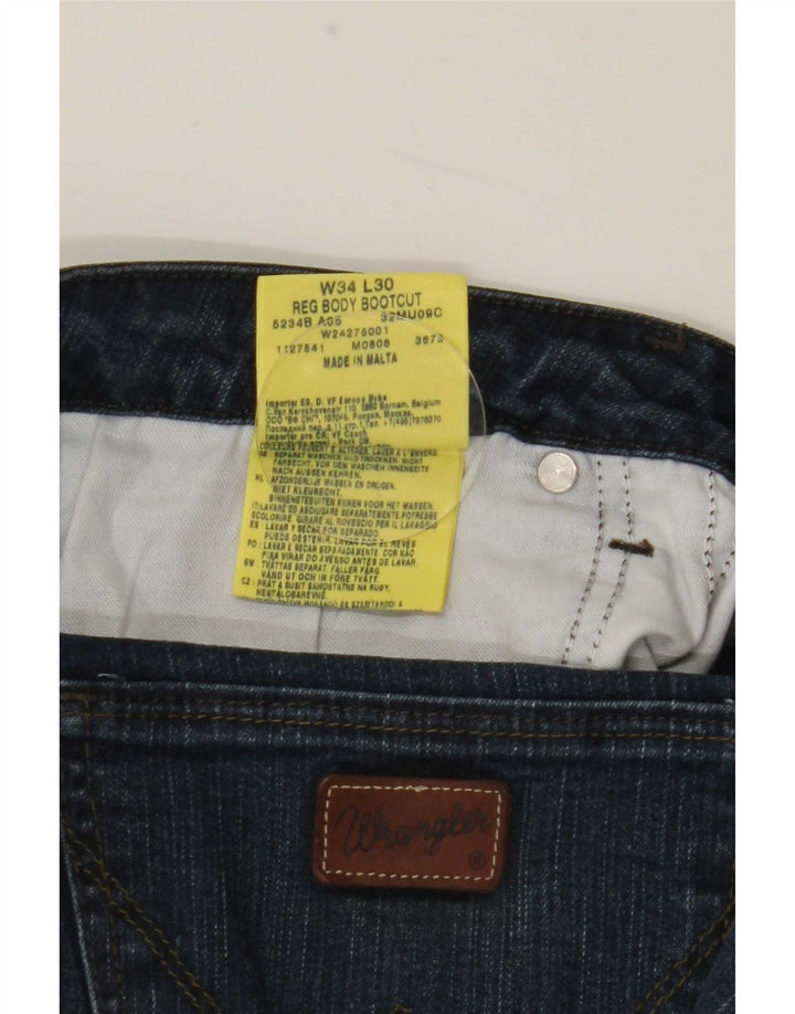 Damskie jeansy Bootcut Wrangler W34 L30 Granatowe, bawełniane