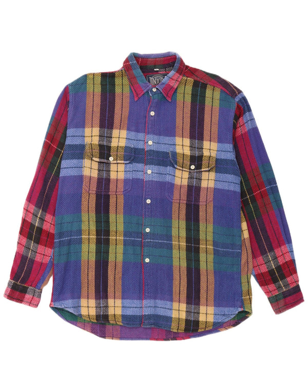 Koszula męska flanelowa Junior.D XL w wielobarwną kratę
