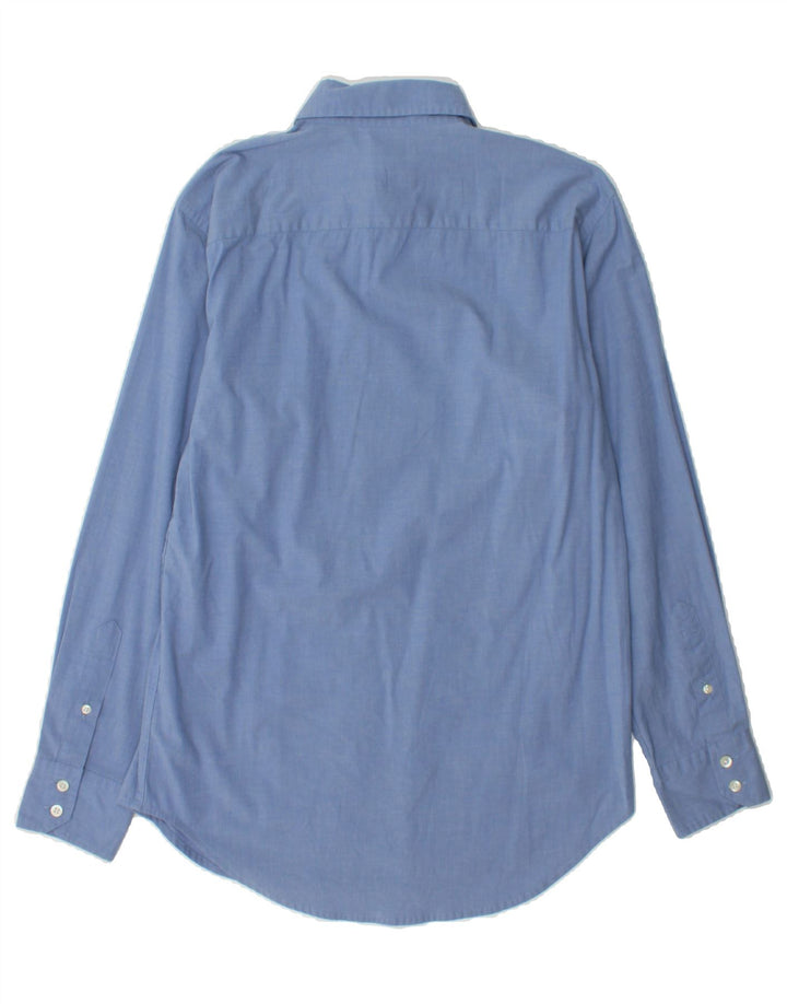 DOCKERS Mens Stain Defender Classic Fit Shirt Small Blue Cotton Vintage Dockers and Second-Hand Dockers from Messina Hembry 