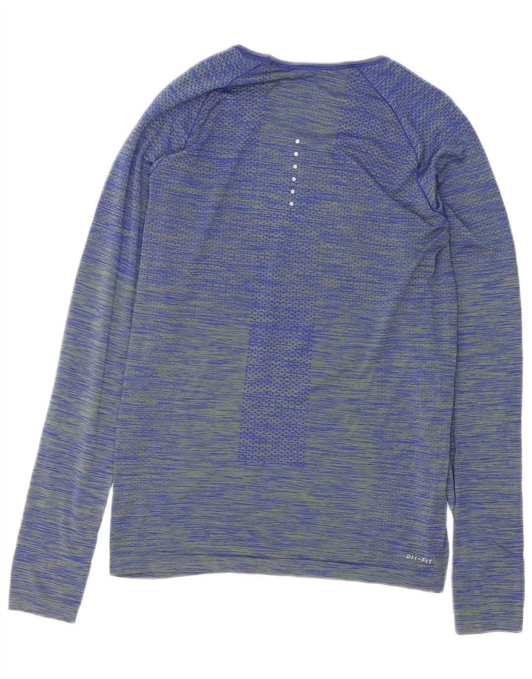 Damska koszulka Nike Dri Fit z długim rękawem, UK 12, średnie niebieskie paski