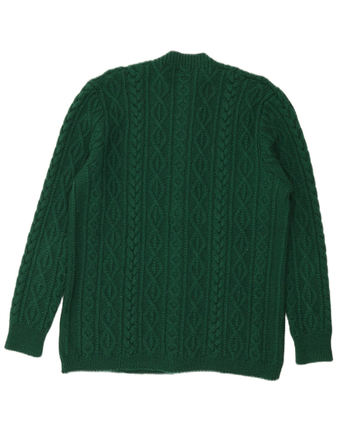 Sweter męski w stylu vintage, średni zielony