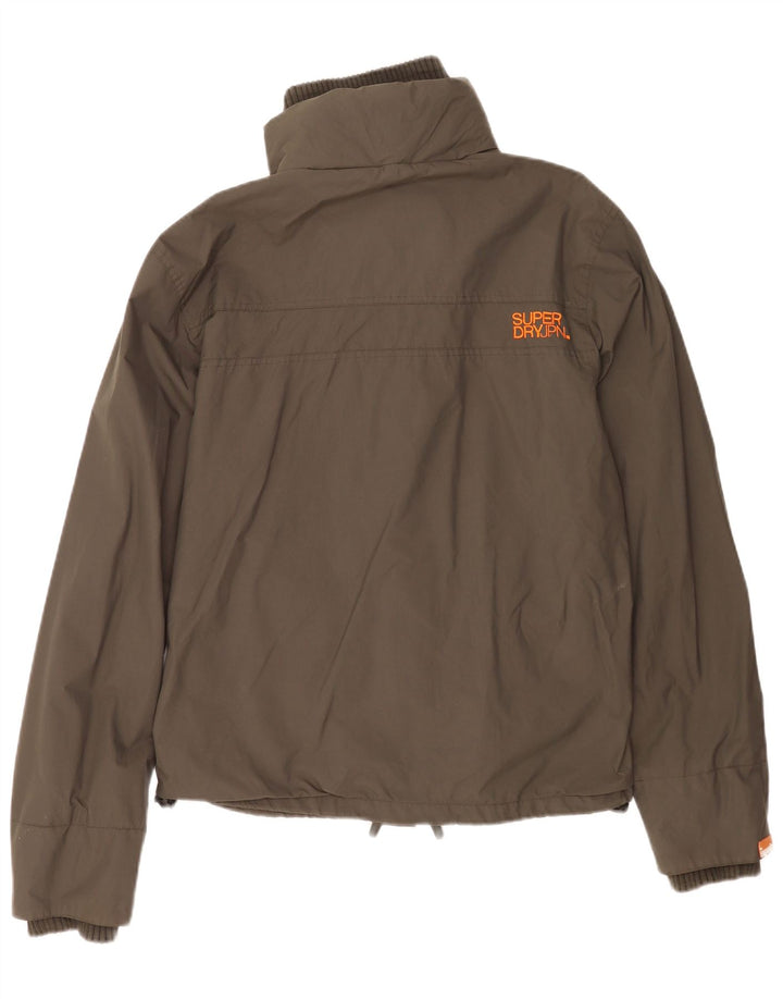 Damska kurtka przeciwdeszczowa Superdry UK 18 XL, nylon khaki