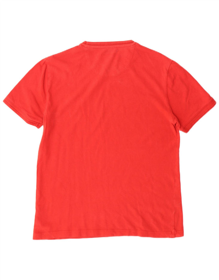 PENGUIN Mens Grant Fit T-Shirt Top Large Red Cotton