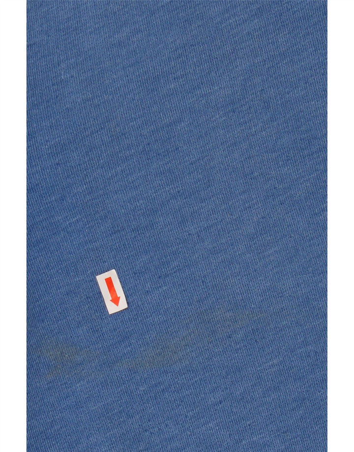 Męski sweter z kapturem Superdry z grafiką, duży, niebieski, bawełniany