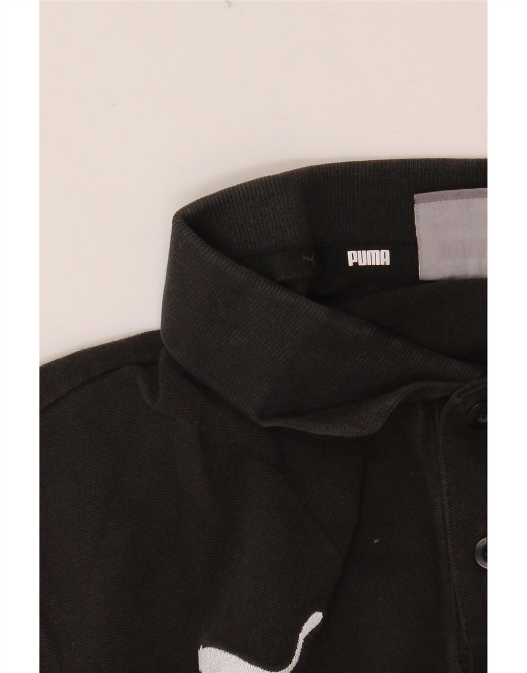 Męska koszulka polo PUMA, średnia czarna, bawełniana