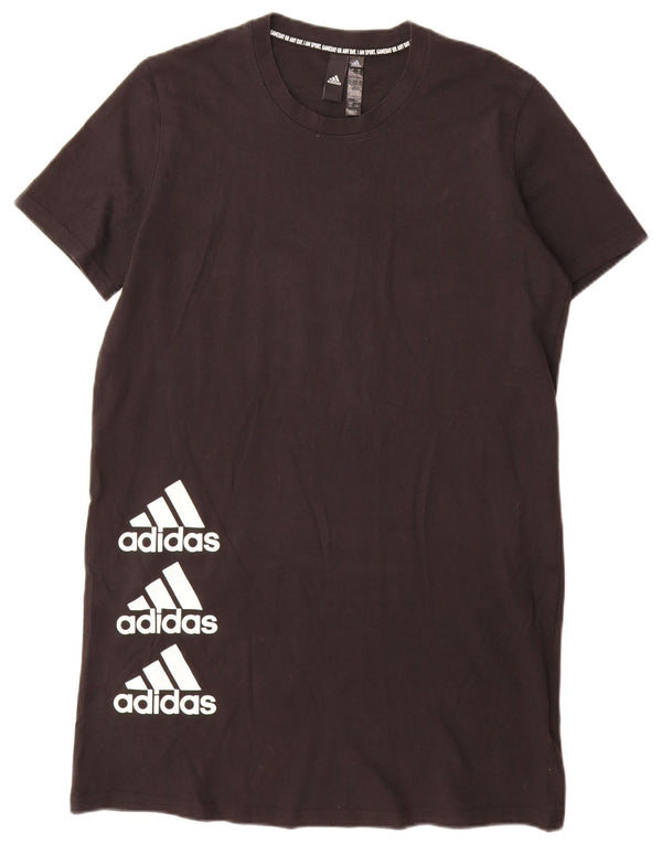 Damska koszulka z grafiką Adidas, UK 12/14, średnia czerń